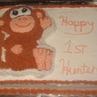Monkeyman 1St Birthday Cake