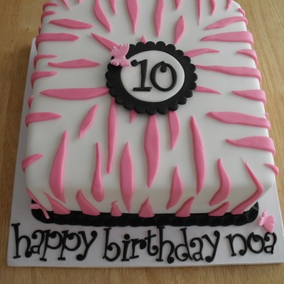 Pink And White Zebra Stripes