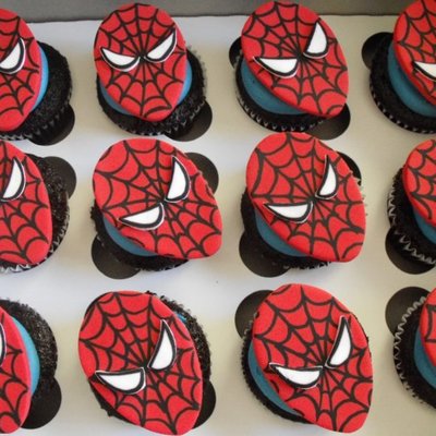 Spiderman Cupcakes