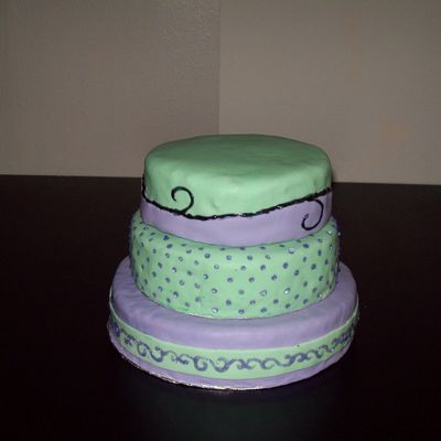 1St Fondant Covered Cake