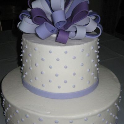 Purple Anniversary Cake