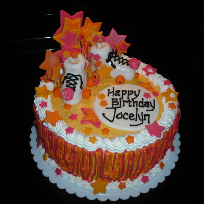 Roller Skate Birthday Cake