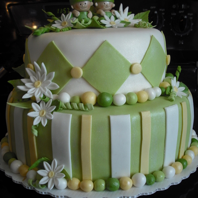 2 Peas In A Pod Baby Shower Cake