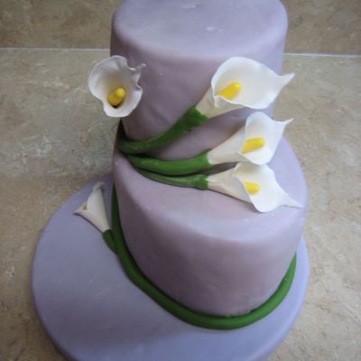 Purple Cala Lilly Cake
