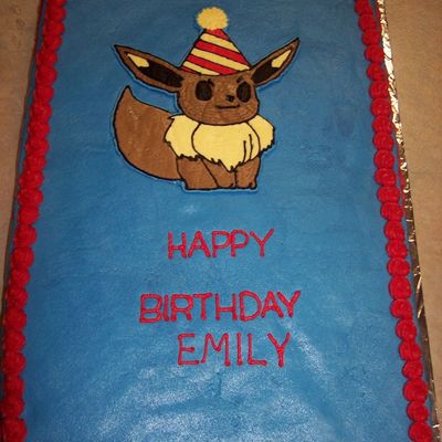 Evee Pokemon Birthday Cake