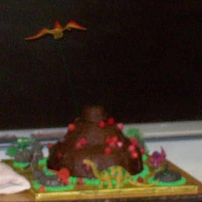 Erupting Valcano Cake