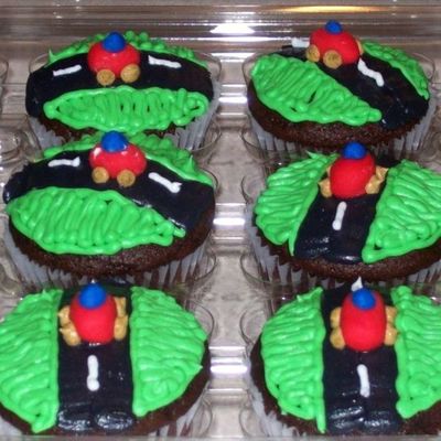 Race Car Cupcakes