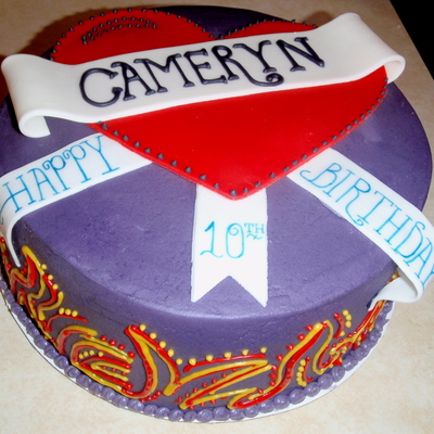 "ed Hardy" Inspired Birthday Cake