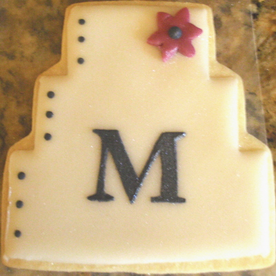 Monogram Wedding Cookie