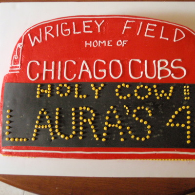 Cubs Cake For My Sister's 40Th!