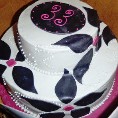 Abstract Flower Birthday Cake