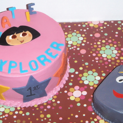 Dora Cake For Katie's 1St Birthday