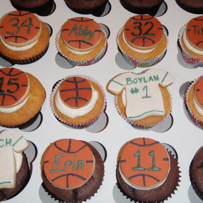 Basketball Cupcakes