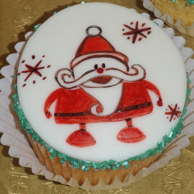 Santa Cupcake