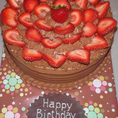 Chocolate-Strawberry Cake