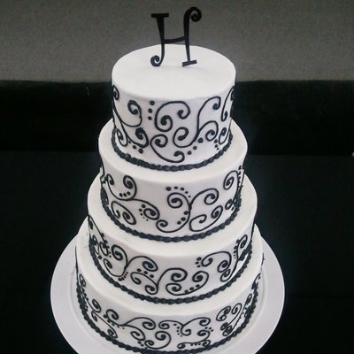 Simple. Black White Scrolls