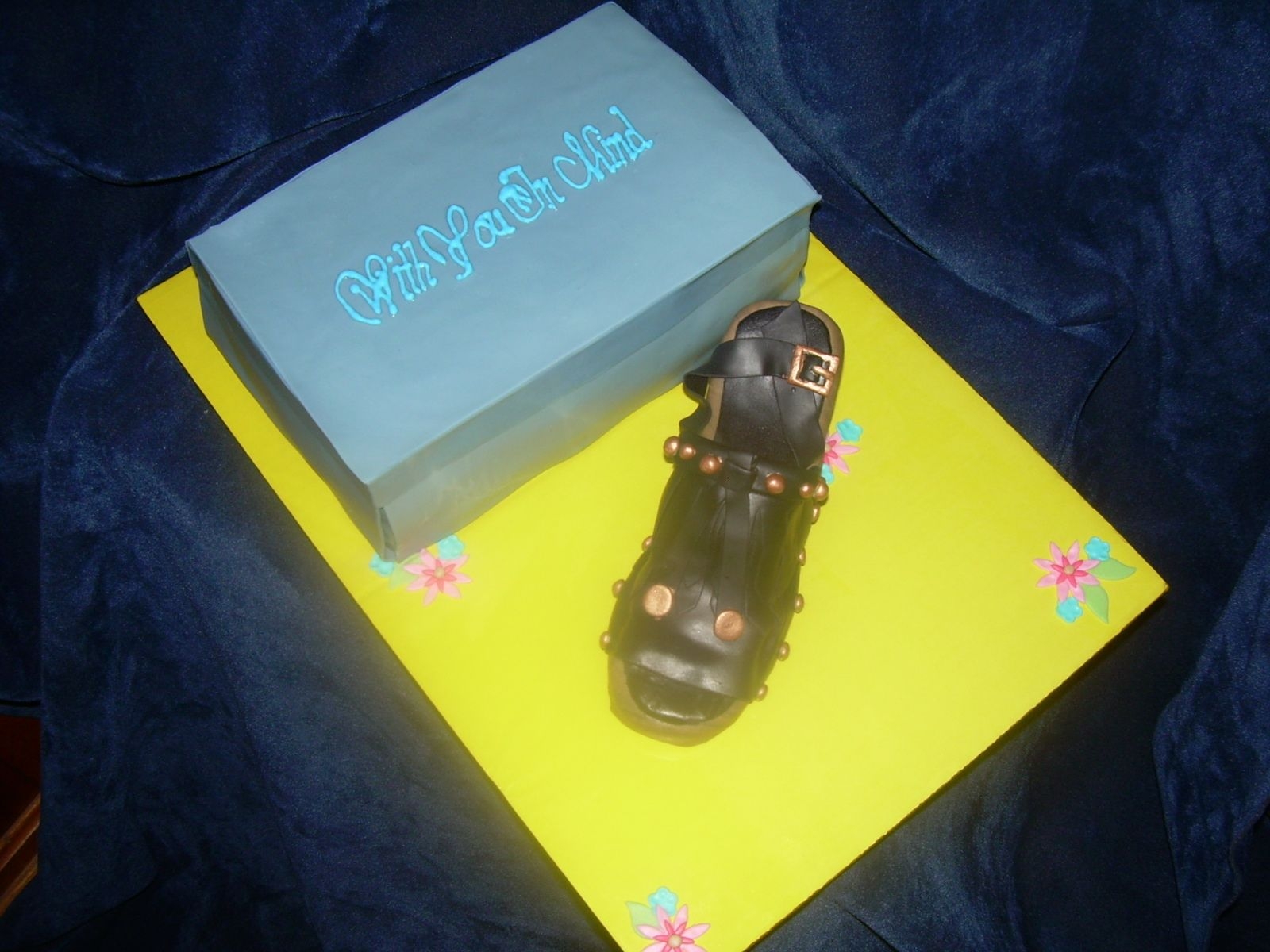 Shoe Box And Shoe Cake