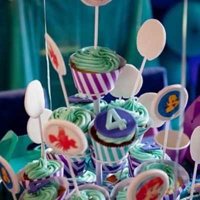 Little Mermaid Cupcakes