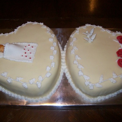 Baby Baptisme And Wedding Cake