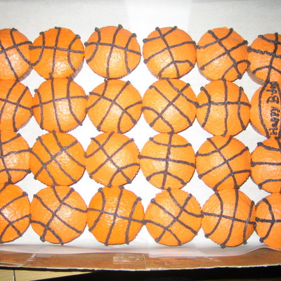 Basketball Cupcakes