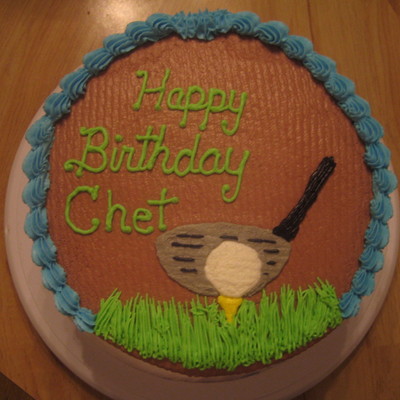 Golf Birthday Cake