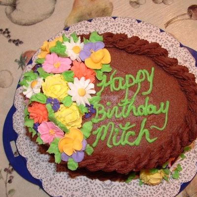 Top View Of Course 2 Final Basket Weave Cake