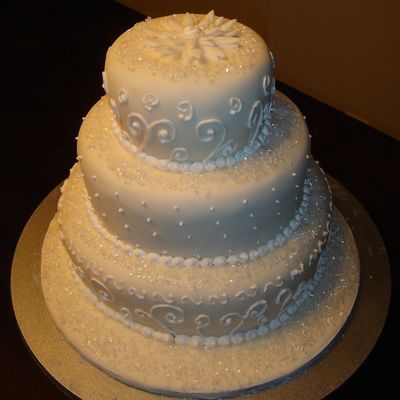 Birthday Cake With Wedding Cake Like Decor