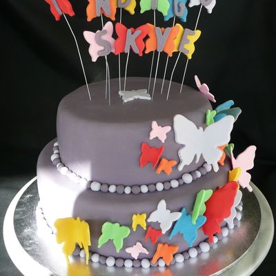 Indigo's Naming Cake