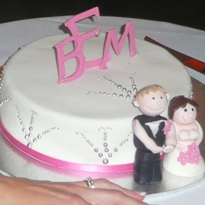 Fireworks Wedding Cake