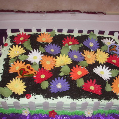 Daisy Cake For A Town Mixer