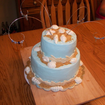 Beach Themed Birthday Cake
