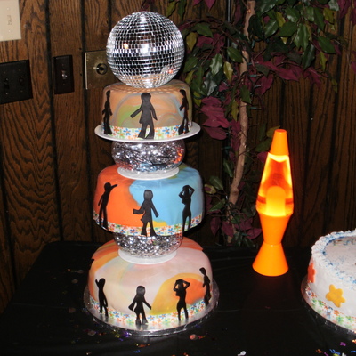 Disco Birthday Cake