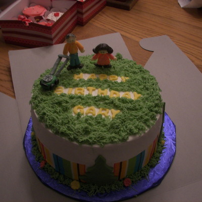 Birthday Cake For A Friend That Mows Lawns
