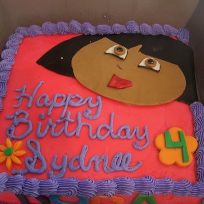 Dora Birthday Cake