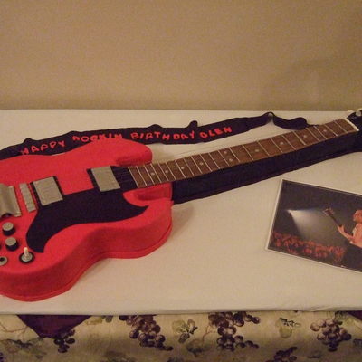 Gibson Sg Guitar Cake