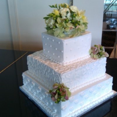 Square Wedding Cake