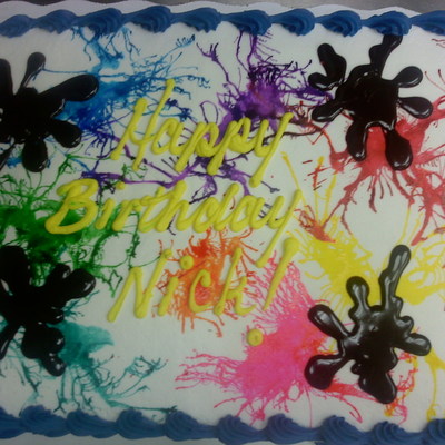 Paintball Cake