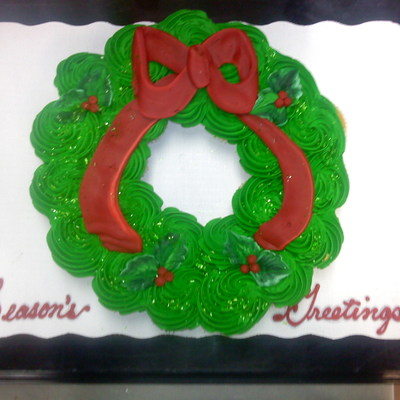 Wreath Cupcake Cake