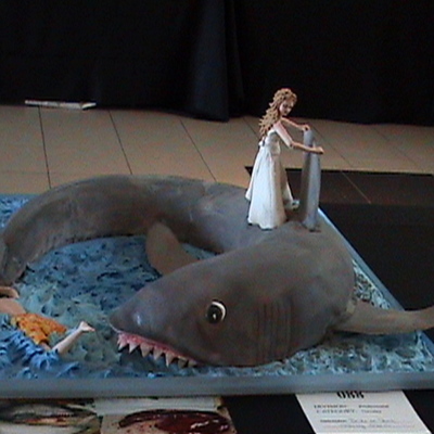 Groom Eating Shark