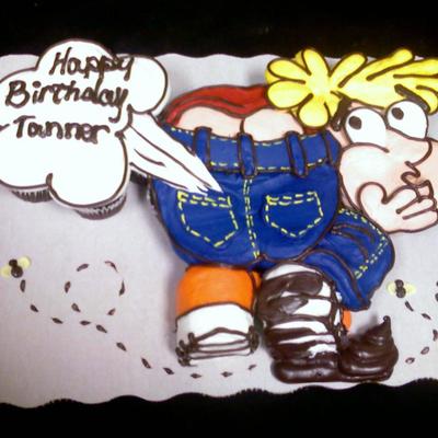 Crude Kid Cupcake Cake