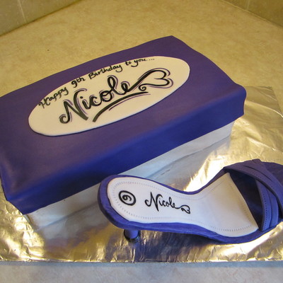 Shoe And Shoebox Cake
