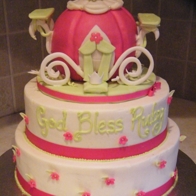 Princess Christening Cake