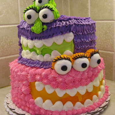 Girly Monster Cake