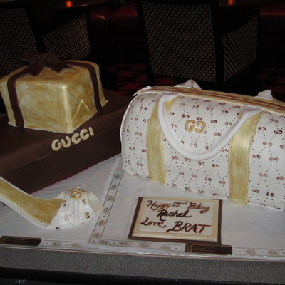 Gucci Purse, Shoe, And Shoebox