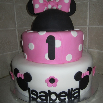 Minnie Mouse 1St Birthday Cake