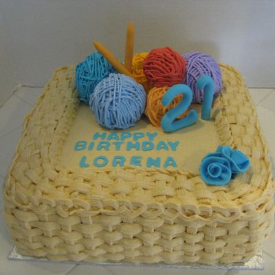 Basket Weave With Balls Of Yarn!