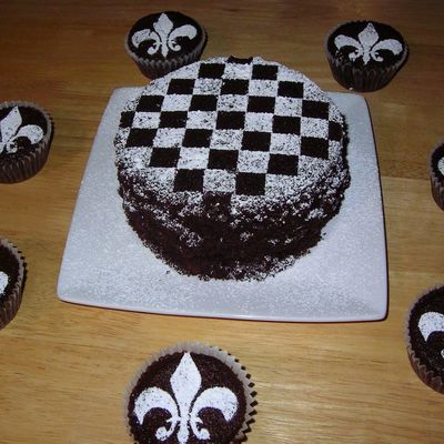 Checkerboard And Fleur