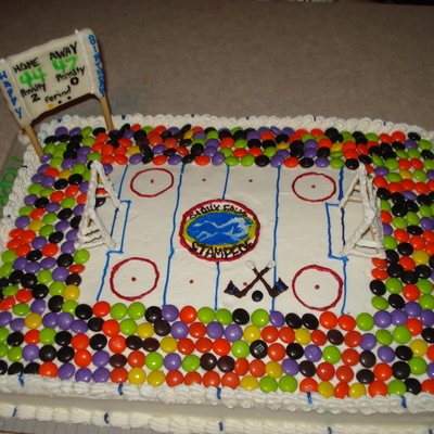 Stampede Hockey Cake