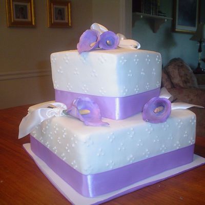 Anniversary Calla Lily Cake