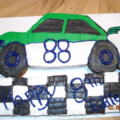 Race Car Puzzle Cake